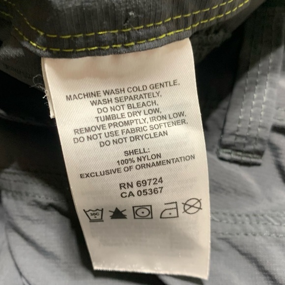 Mountain Hardwear Hiking Nylon Pant Gray Mens Size 38 Outdoor Athletic - Picture 7 of 7